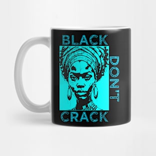 Black Don't Crack Turquoise Mug